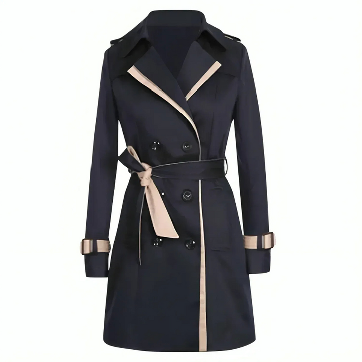 Manteau Trench classique d'hiver pour femmes | Long