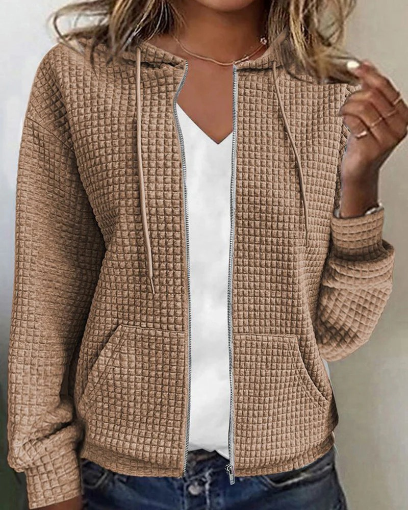 Hoodie décontracté pour femmes | Fermeture éclair