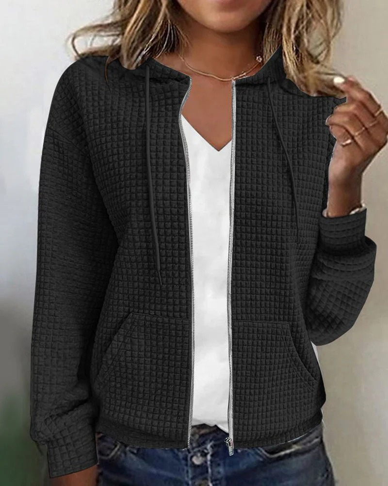Hoodie décontracté pour femmes | Fermeture éclair
