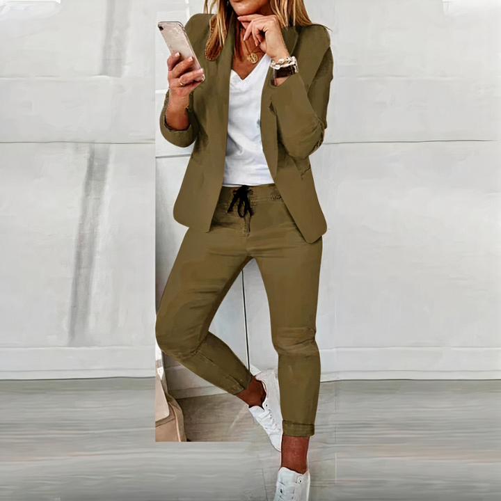 Ensemble blazer et pantalon décontracté pour femmes | Moderne