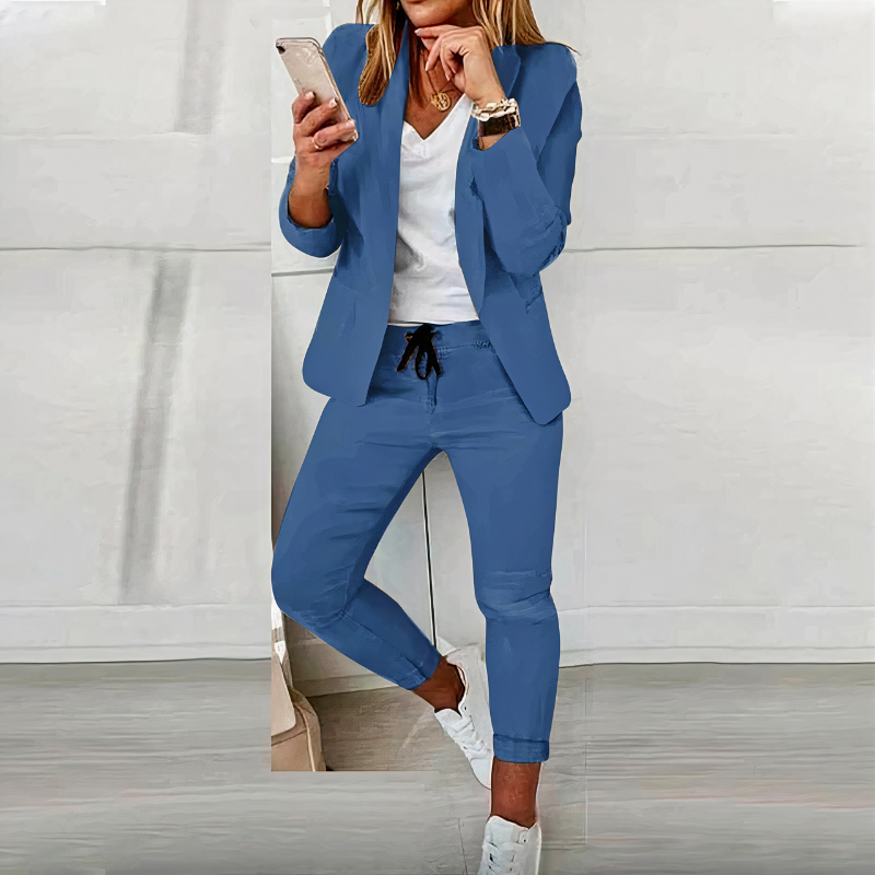 Ensemble blazer et pantalon décontracté pour femmes | Moderne