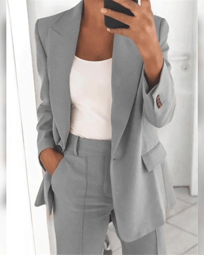 Ensemble de costume moderne décontracté pour femmes | Twin