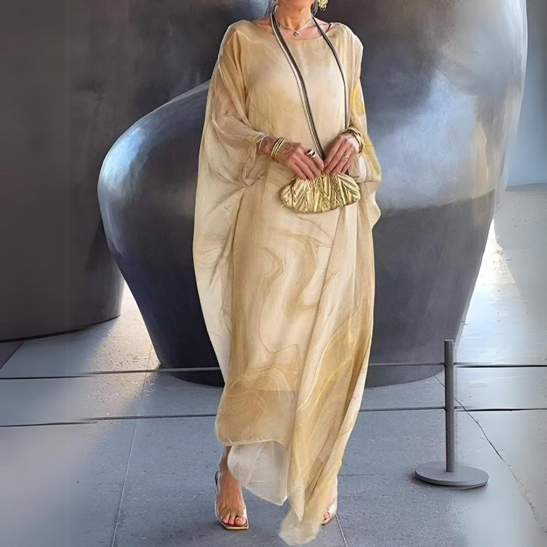 Sophie | Robe Maxi à Manches Longues pour Femmes Robe de Soirée Fluide