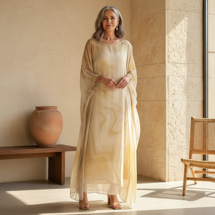 Sophie | Robe Maxi à Manches Longues pour Femmes Robe de Soirée Fluide