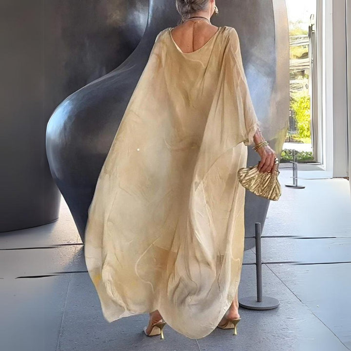 Sophie | Robe Maxi à Manches Longues pour Femmes Robe de Soirée Fluide