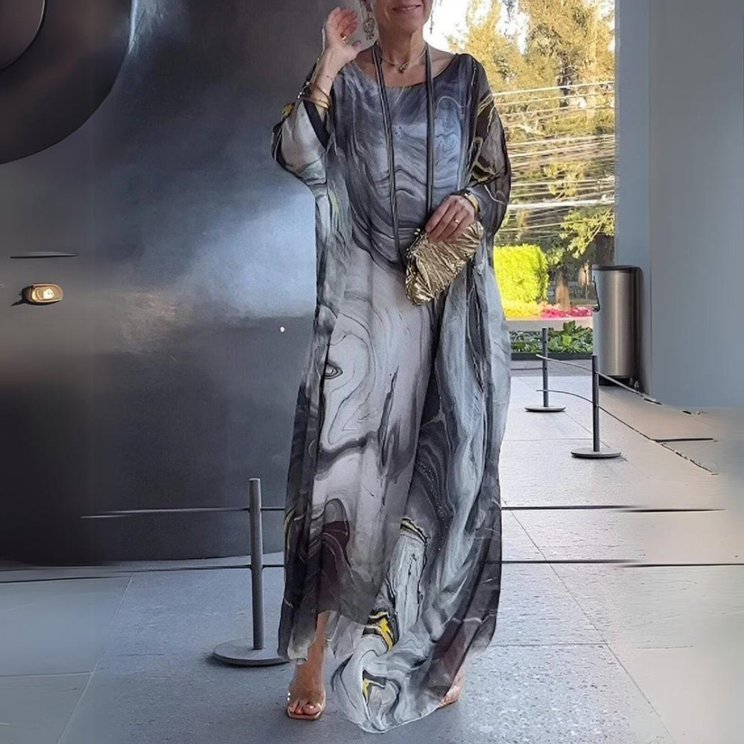 Sophie | Robe Maxi à Manches Longues pour Femmes Robe de Soirée Fluide