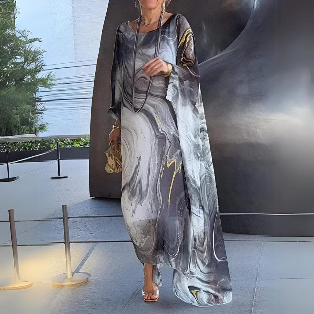 Sophie | Robe Maxi à Manches Longues pour Femmes Robe de Soirée Fluide