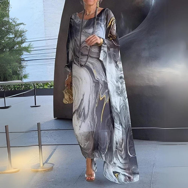 Sophie | Robe Maxi à Manches Longues pour Femmes Robe de Soirée Fluide