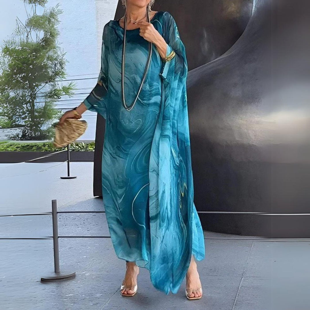 Sophie | Robe Maxi à Manches Longues pour Femmes Robe de Soirée Fluide