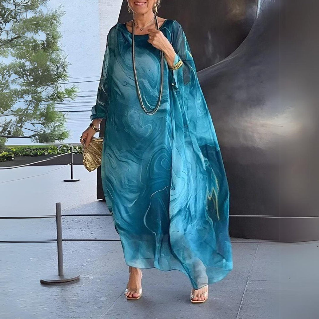 Sophie | Robe Maxi à Manches Longues pour Femmes Robe de Soirée Fluide