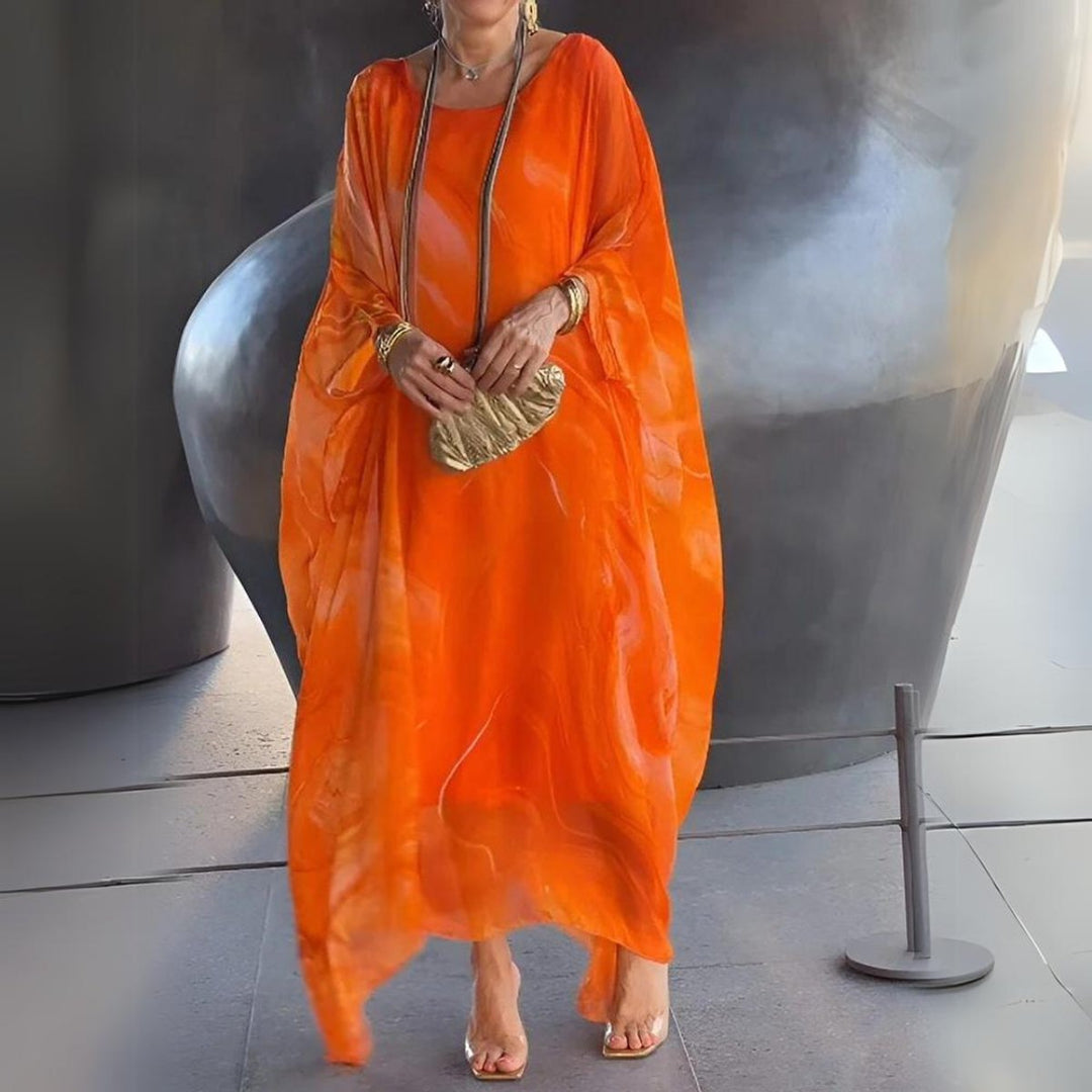 Sophie | Robe Maxi à Manches Longues pour Femmes Robe de Soirée Fluide