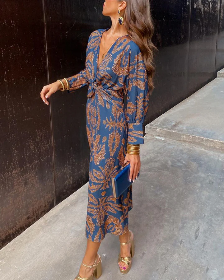 Chrissy | Robe Maxi à Manches Longues