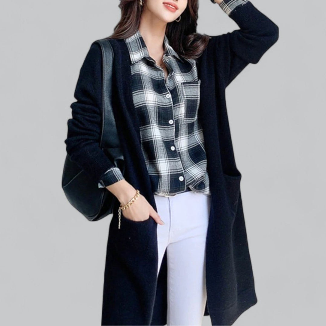 Clara | Cardigan long oversized en cachemire pour femmes