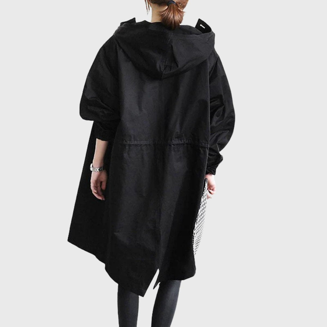 Clara | Manteau Trench Long Imperméable à Capuche pour Femmes Coupe Ample
