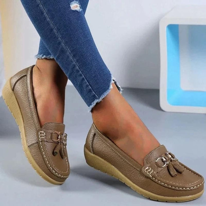 Mocassins Orthopédiques pour Femmes à Frange Décontractés