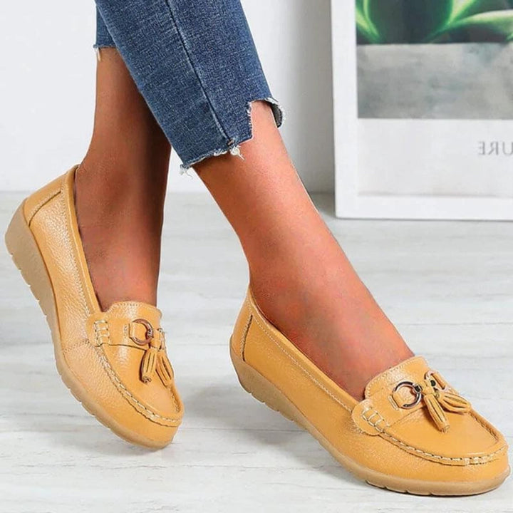 Mocassins Orthopédiques pour Femmes à Frange Décontractés