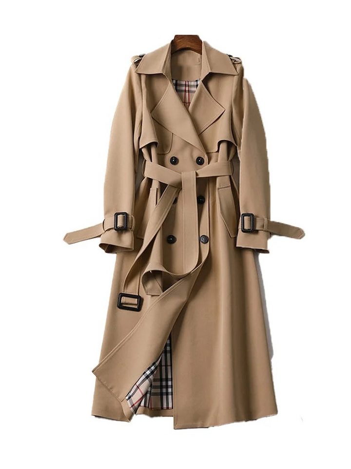 Manteau trench classique luxueux pour femmes | Automne