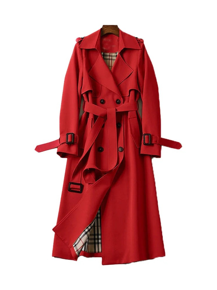 Manteau trench classique luxueux pour femmes | Automne