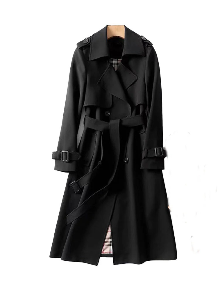 Manteau trench classique luxueux pour femmes | Automne