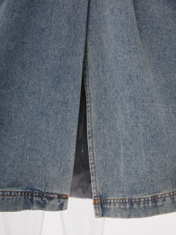 Manteau pour femmes avec double boutonnage et col revers