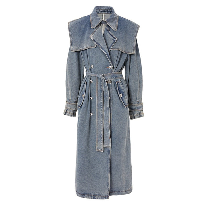 Manteau pour femmes avec double boutonnage et col revers