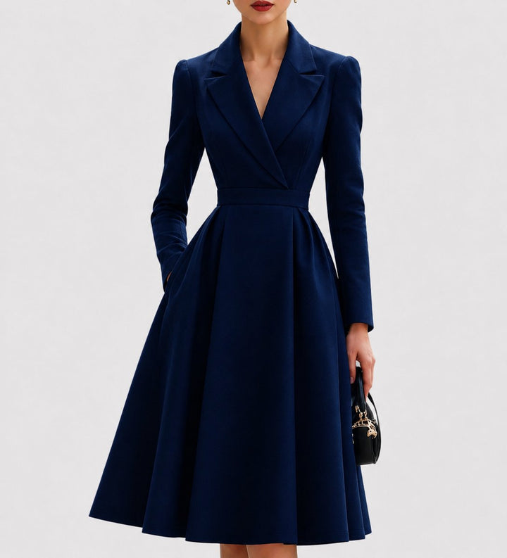 Nora | Robe manteau cintrée pour femmes, élégante, robes de soirée midi