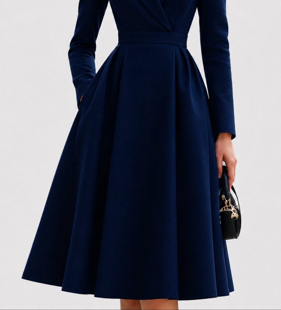 Nora | Robe manteau cintrée pour femmes, élégante, robes de soirée midi