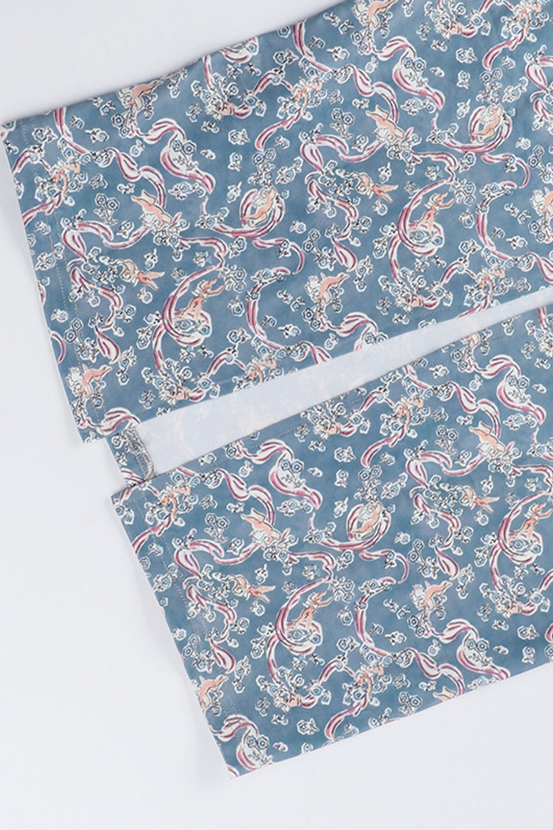 Robe maxi pour femmes avec bretelles spaghetti et motif paisley