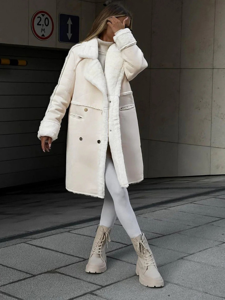 Manteau d'hiver féminin à la mode | Long