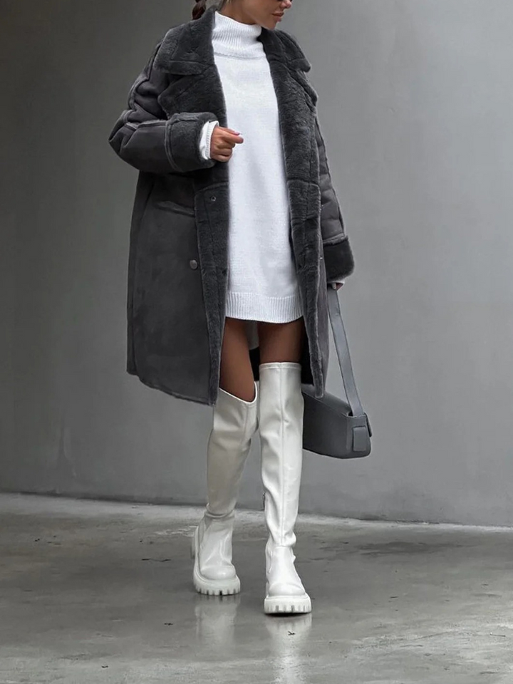 Manteau d'hiver féminin à la mode | Long