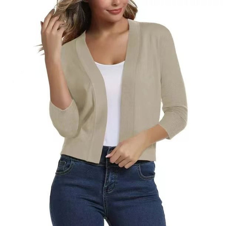 Katharina | Cardigan ouvert pour femmes avec manches 3/4