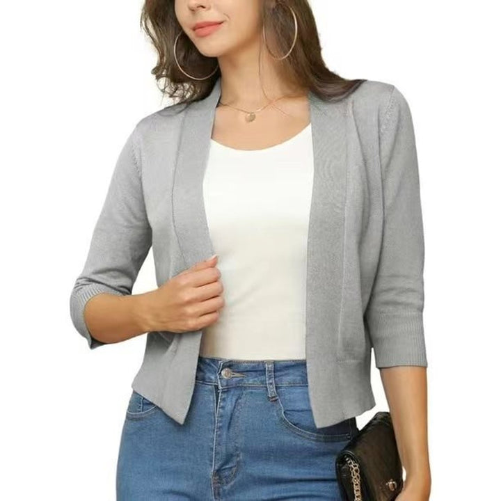 Katharina | Cardigan ouvert pour femmes avec manches 3/4