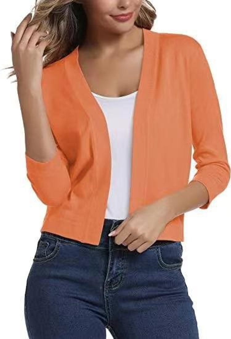 Katharina | Cardigan ouvert pour femmes avec manches 3/4
