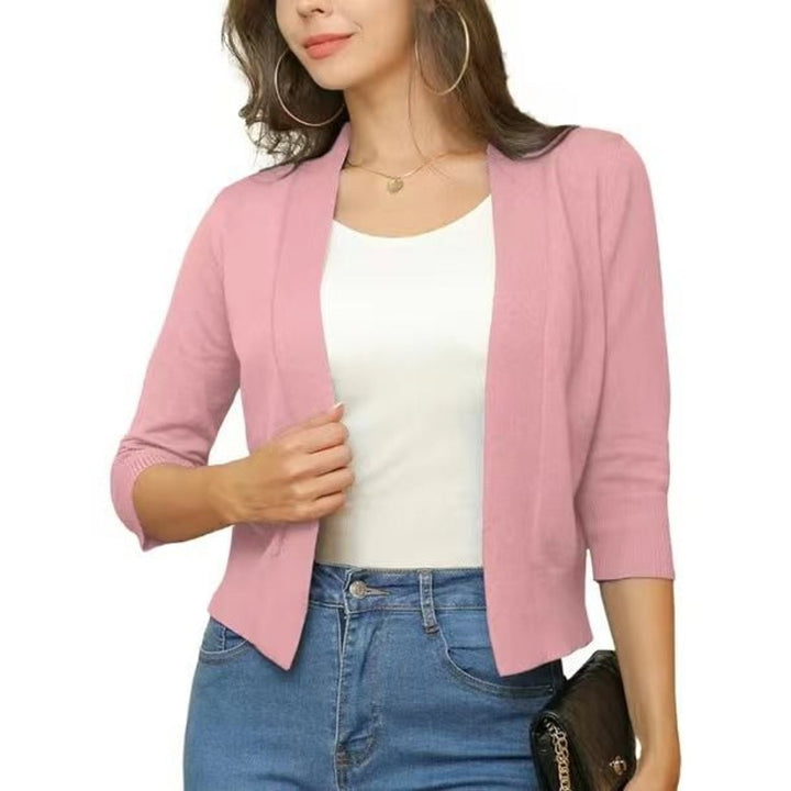 Katharina | Cardigan ouvert pour femmes avec manches 3/4