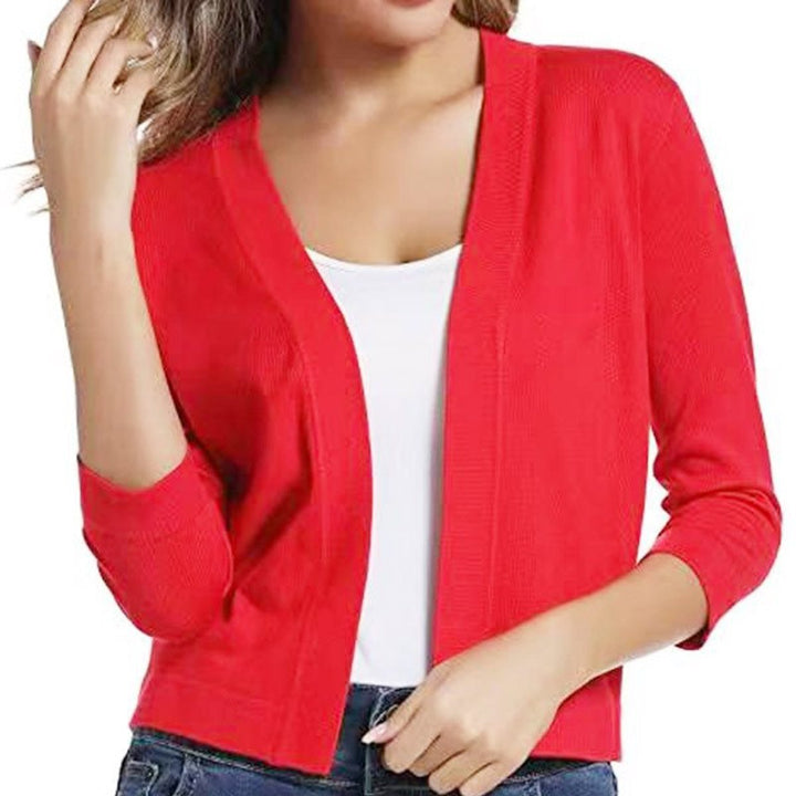 Katharina | Cardigan ouvert pour femmes avec manches 3/4