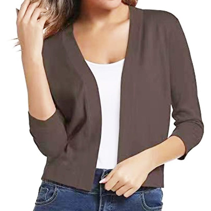 Katharina | Cardigan ouvert pour femmes avec manches 3/4