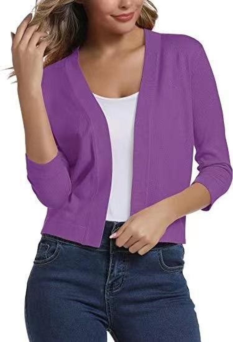 Katharina | Cardigan ouvert pour femmes avec manches 3/4