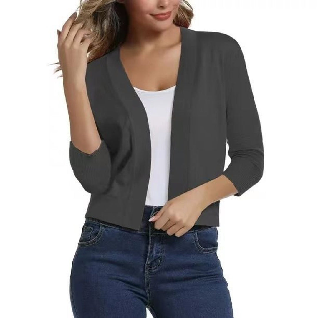 Katharina | Cardigan ouvert pour femmes avec manches 3/4