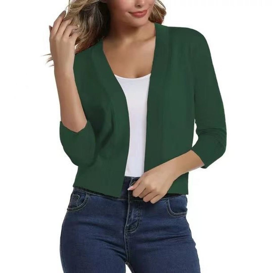Katharina | Cardigan ouvert pour femmes avec manches 3/4