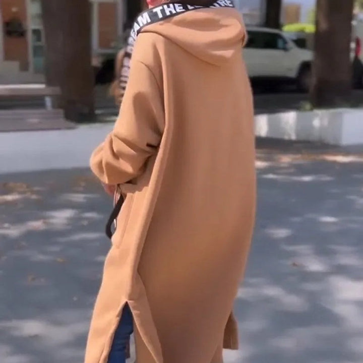 Marlene | Hoodie Oversized Femme Manteau Long à Capuche