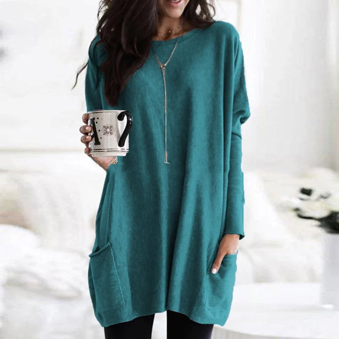 Luisa | Tunique Pull Oversized à Manches Longues pour Femmes avec Poches