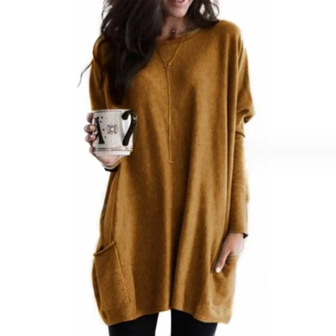 Luisa | Tunique Pull Oversized à Manches Longues pour Femmes avec Poches