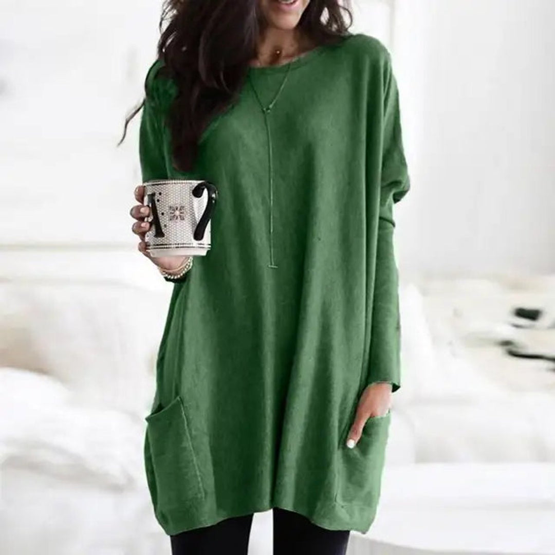 Luisa | Tunique Pull Oversized à Manches Longues pour Femmes avec Poches