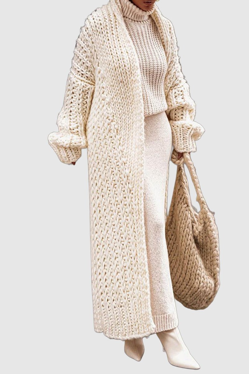 Hannah | Cardigan long oversized en tricot pour femmes