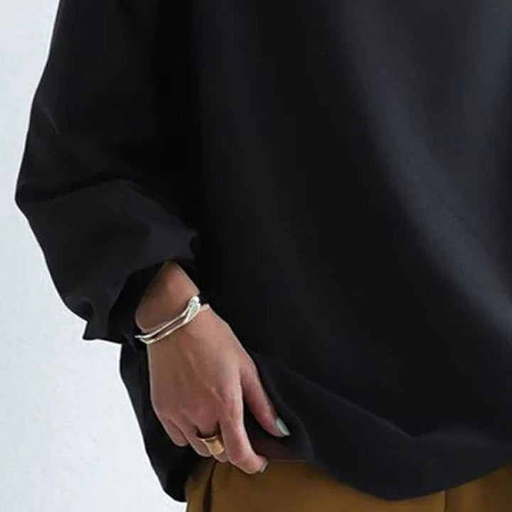 Mia | Pull en tricot oversized pour femmes avec col montant et coupe ample