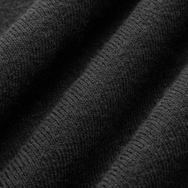 Pull femme à manches longues, bords-côtes et col roulé sans fermeture