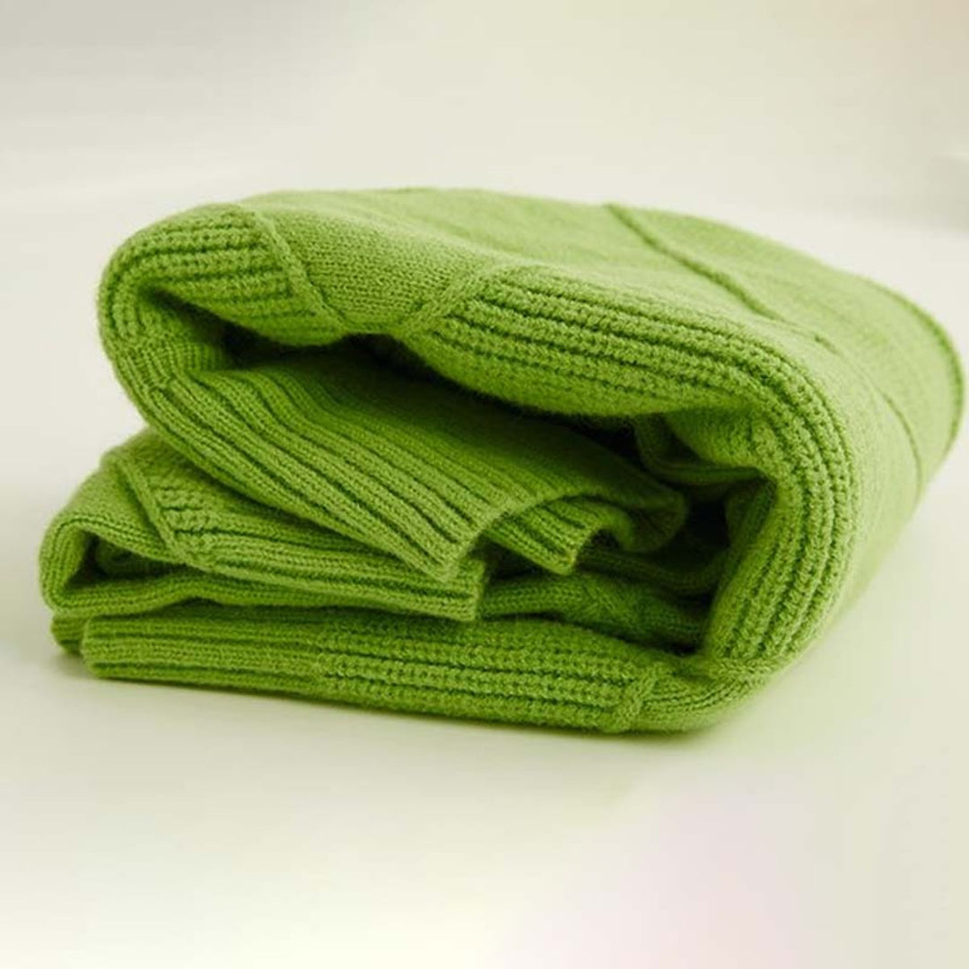 Greta | Pull à col roulé pour femmes avec motif en losanges Pull en tricot décontracté