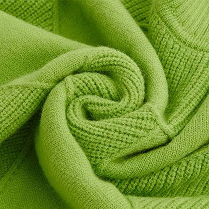 Greta | Pull à col roulé pour femmes avec motif losanges Pull en tricot décontracté