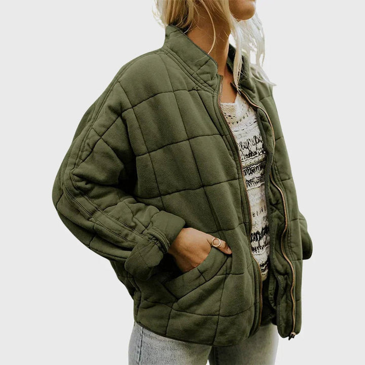 Nora | Veste matelassée pour femmes, légère, courte avec fermeture éclair
