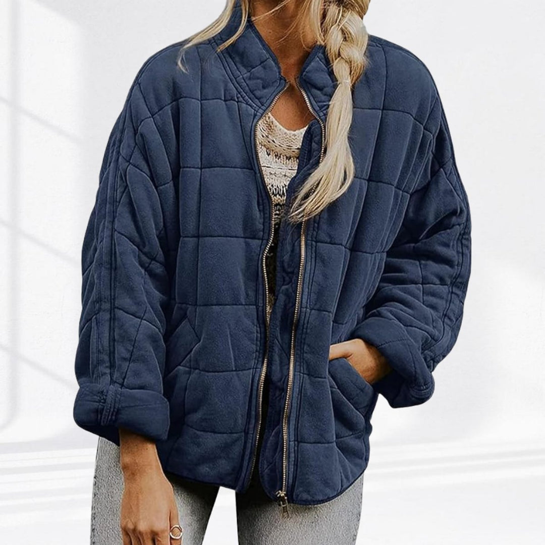 Nora | Veste matelassée pour femmes, légère, courte avec fermeture éclair